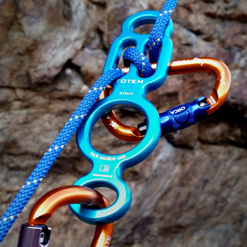 OmniProGear Rock Exotica Totem Descender F10 - Abseilgerät Für Kletterer - 128g